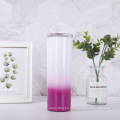 Double wall Insulated 20oz Stainless steel Thin Tumblers Straight Water Cups Wine Tumbler With Lids And Straws